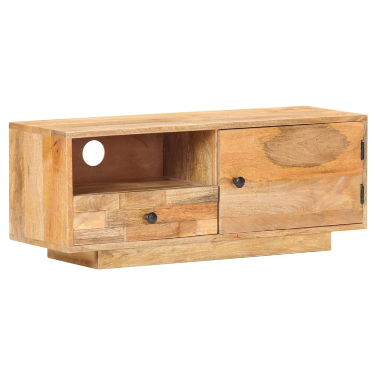 Tv-meubel 90x30x35 cm massief mangohout MeubelReus