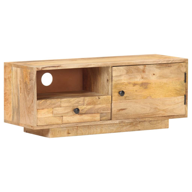 Tv-meubel 90x30x35 cm massief mangohout MeubelReus