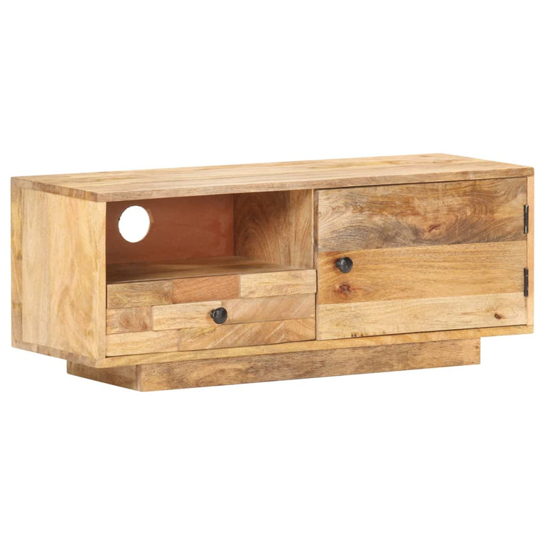 Tv-meubel 90x30x35 cm massief mangohout MeubelReus