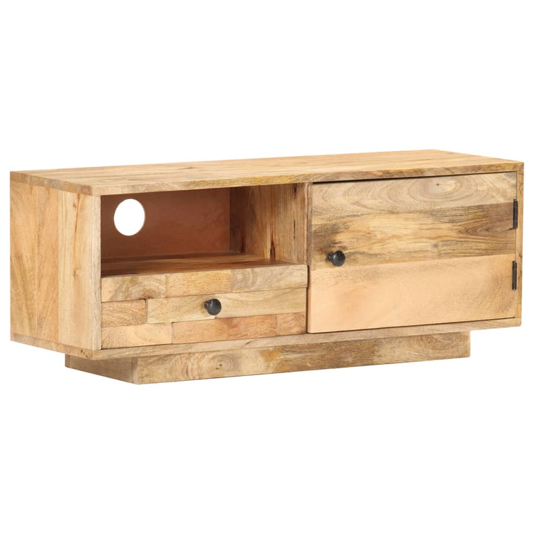 Tv-meubel 90x30x35 cm massief mangohout MeubelReus