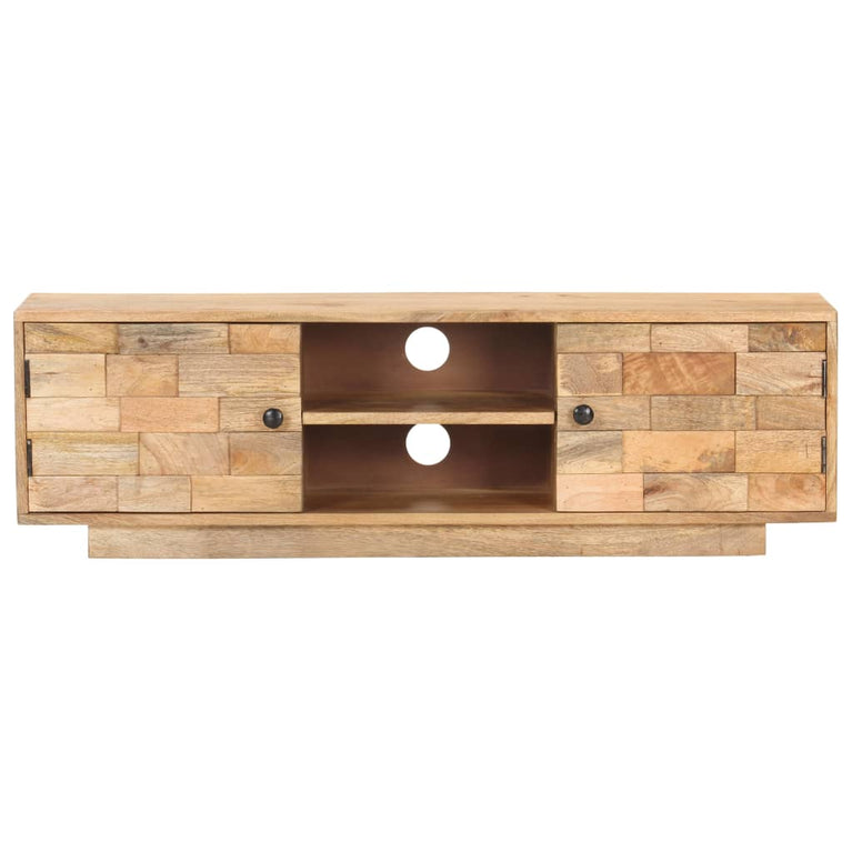 Tv-meubel 116x30x35 cm massief mangohout MeubelReus