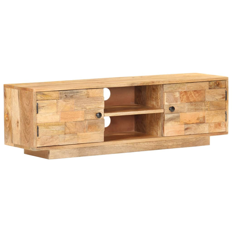 Tv-meubel 116x30x35 cm massief mangohout MeubelReus