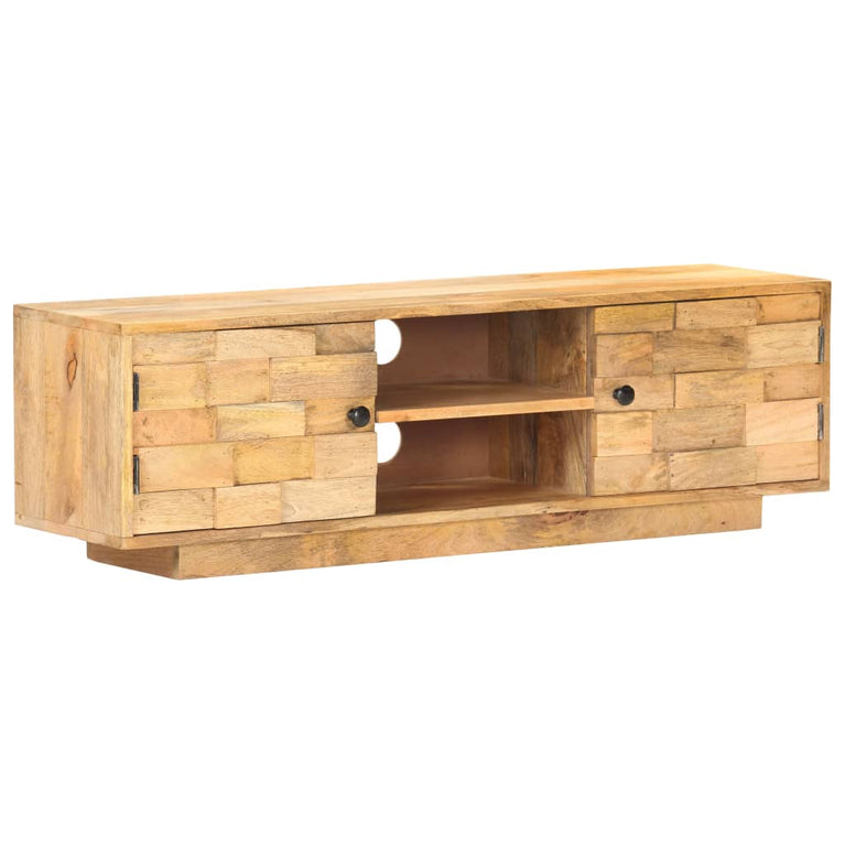 Tv-meubel 116x30x35 cm massief mangohout MeubelReus