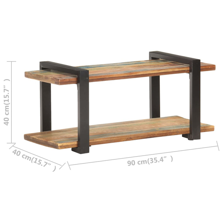 Tv-meubel 90x40x40 cm massief gerecycled hout MeubelReus