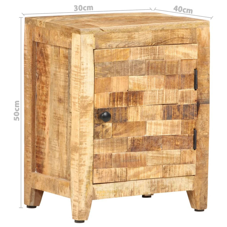 Nachtkastje 40x30x50 cm massief mangohout MeubelReus