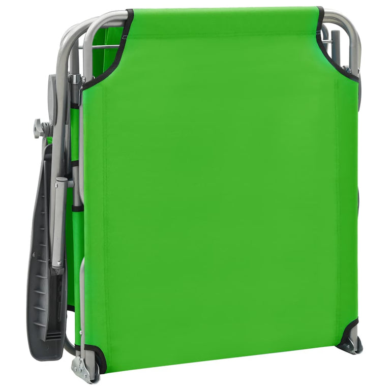 Ligbed met luifel staal groen MeubelReus