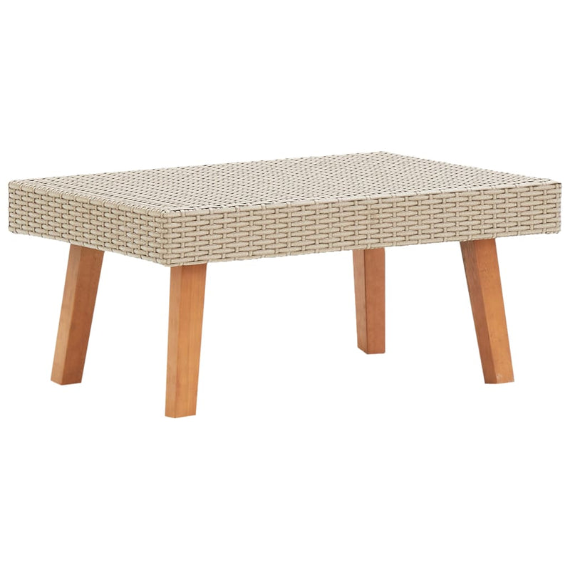 Tuintafel poly rattan beige MeubelReus