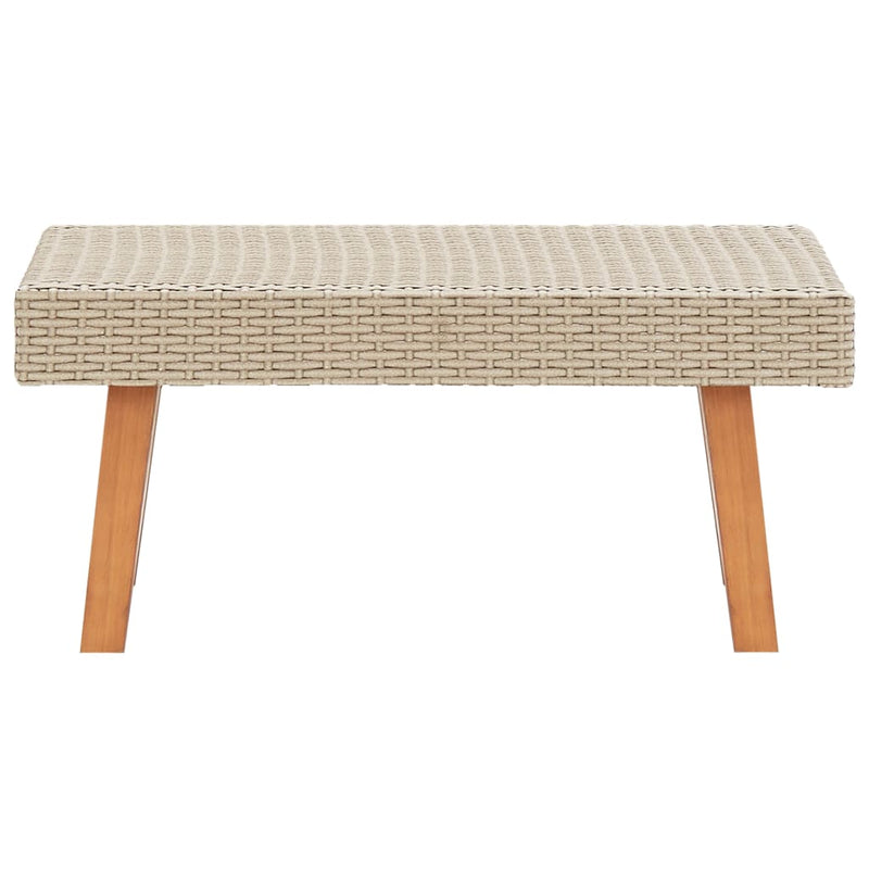 Tuintafel poly rattan beige MeubelReus