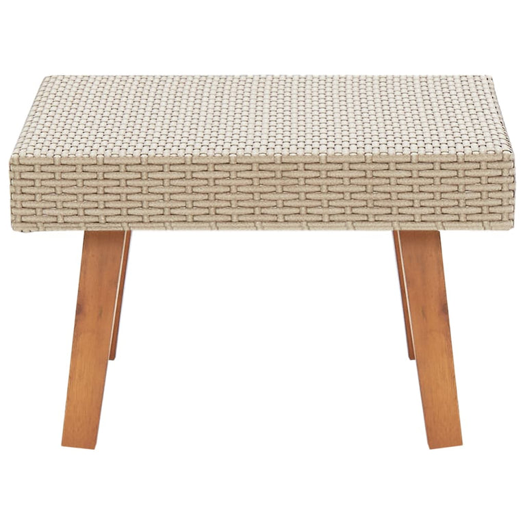 Tuintafel poly rattan beige MeubelReus
