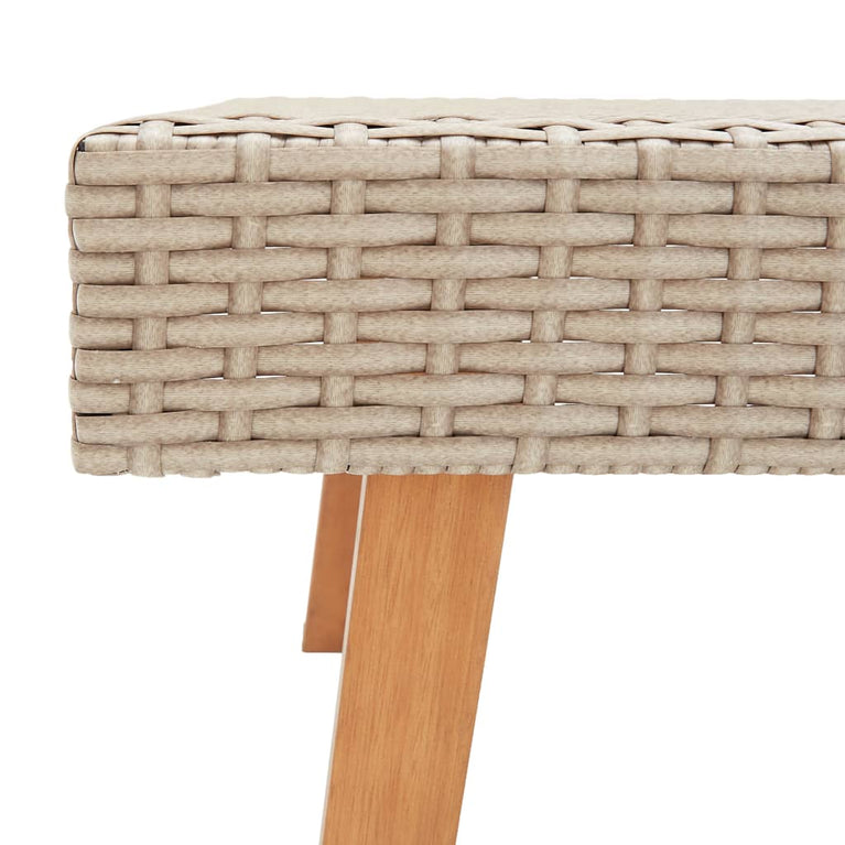 Tuintafel poly rattan beige MeubelReus