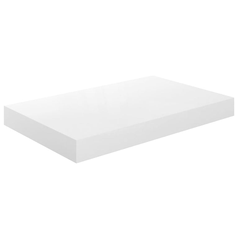 Wandschappen zwevend 4 st 40x23x3,8 cm MDF hoogglans wit MeubelReus