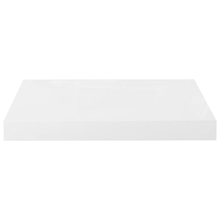 Wandschappen zwevend 4 st 40x23x3,8 cm MDF hoogglans wit MeubelReus