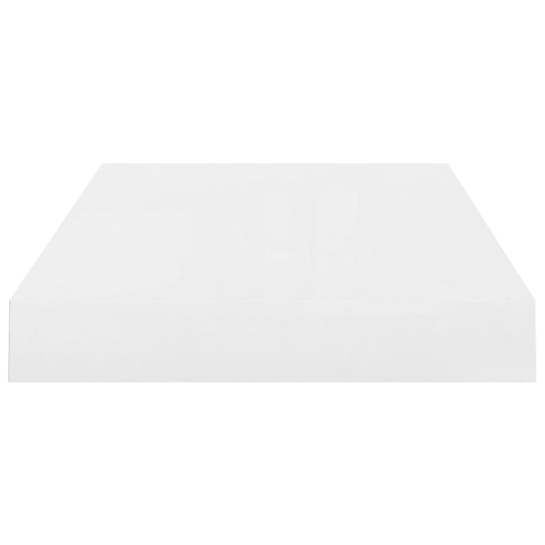Wandschappen zwevend 4 st 40x23x3,8 cm MDF hoogglans wit MeubelReus