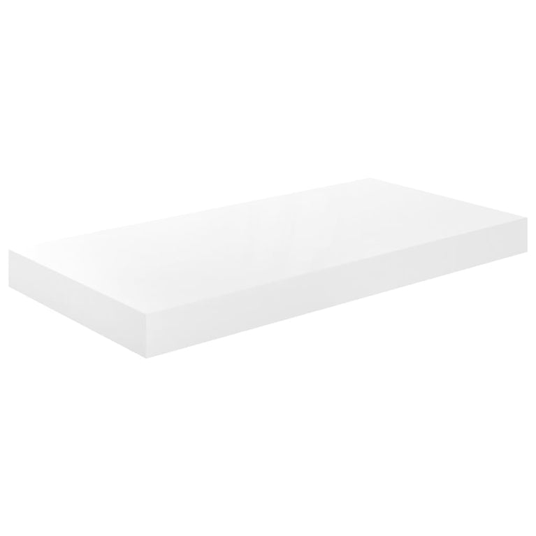 Wandschappen zwevend 4 st 50x23x3,8 cm MDF hoogglans wit MeubelReus