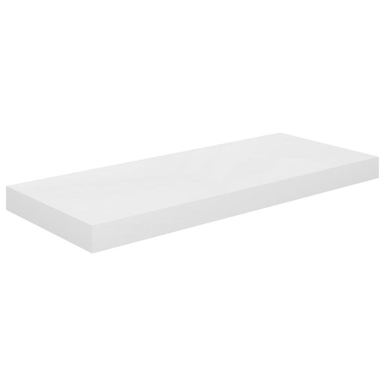 Wandschappen zwevend 4 st 60x23,5x3,8 cm MDF hoogglans wit MeubelReus