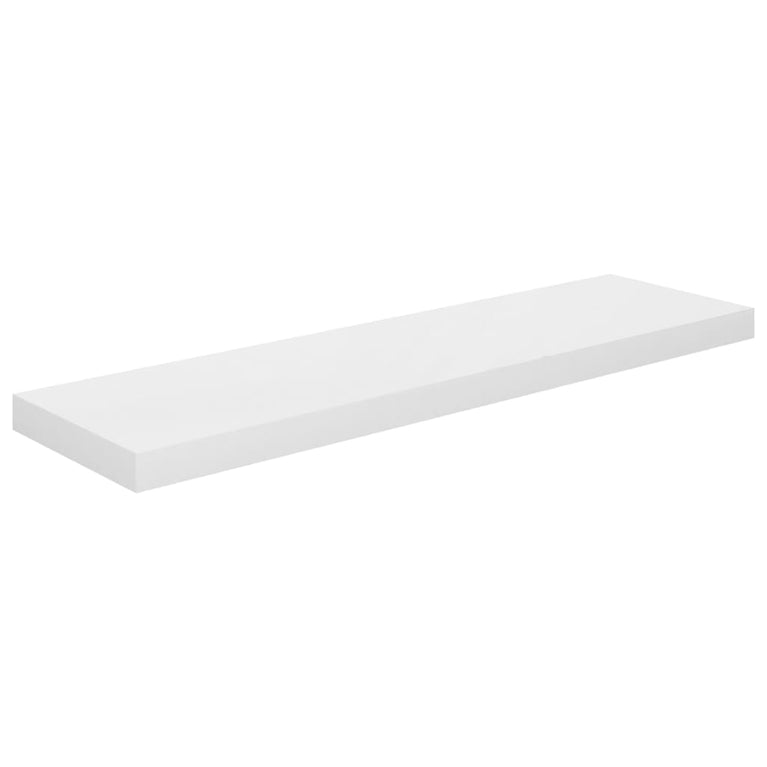 Wandschappen zwevend 4 st 90x23,5x3,8 cm MDF hoogglans wit MeubelReus