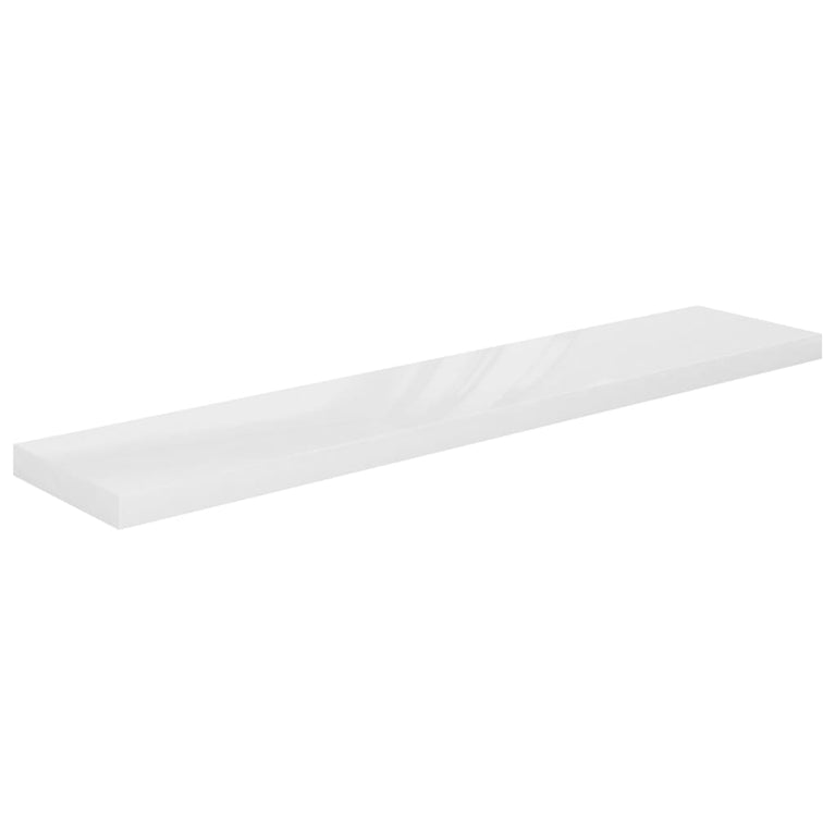 Wandschappen zwevend 4 st 120x23,5x3,8 cm MDF hoogglans wit MeubelReus