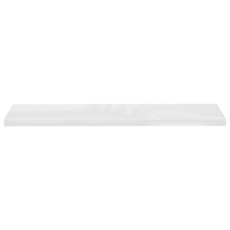 Wandschappen zwevend 4 st 120x23,5x3,8 cm MDF hoogglans wit MeubelReus