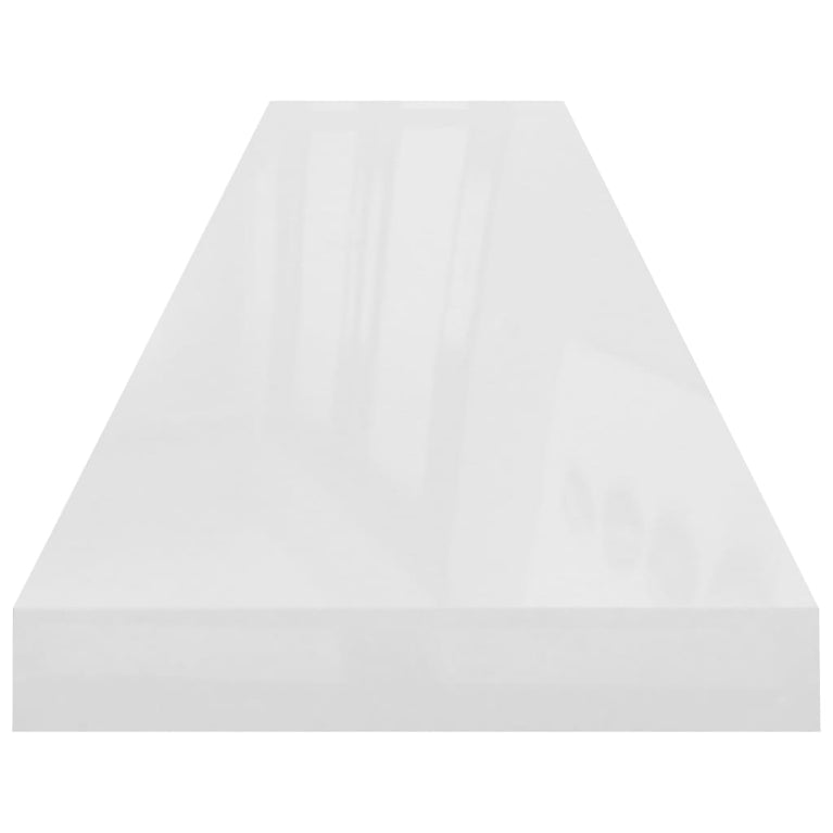 Wandschappen zwevend 4 st 120x23,5x3,8 cm MDF hoogglans wit MeubelReus