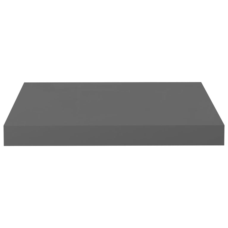 Wandschappen zwevend 4 st 40x23x3,8 cm MDF hoogglans grijs MeubelReus