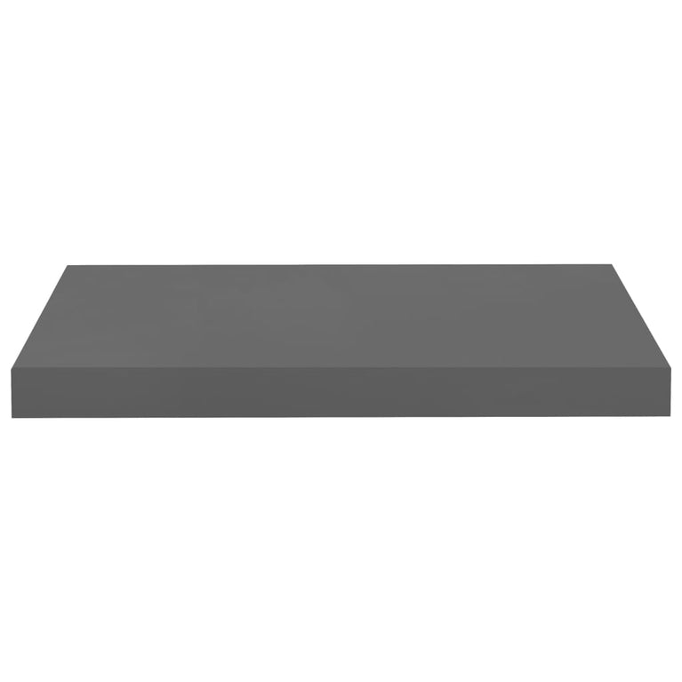Wandschappen zwevend 4 st 50x23x3,8 cm MDF hoogglans grijs MeubelReus