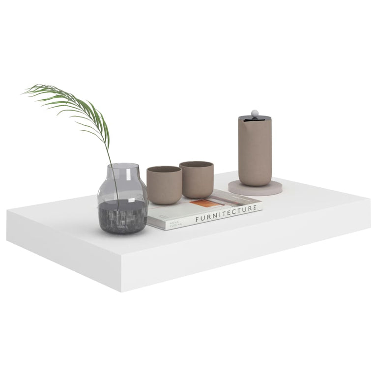Wandschappen zwevend 4 st 40x23x3,8 cm MDF wit MeubelReus