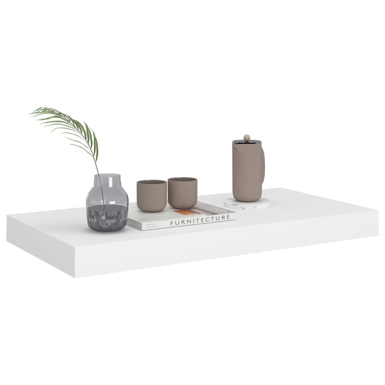 Wandschappen zwevend 4 st 50x23x3,8 cm MDF wit MeubelReus