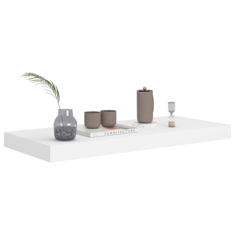 Wandschappen zwevend 4 st 60x23,5x3,8 cm MDF wit MeubelReus