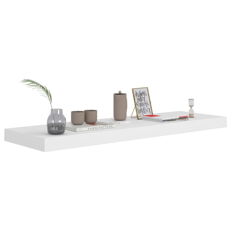Wandschappen zwevend 4 st 80x23,5x3,8 cm MDF wit MeubelReus