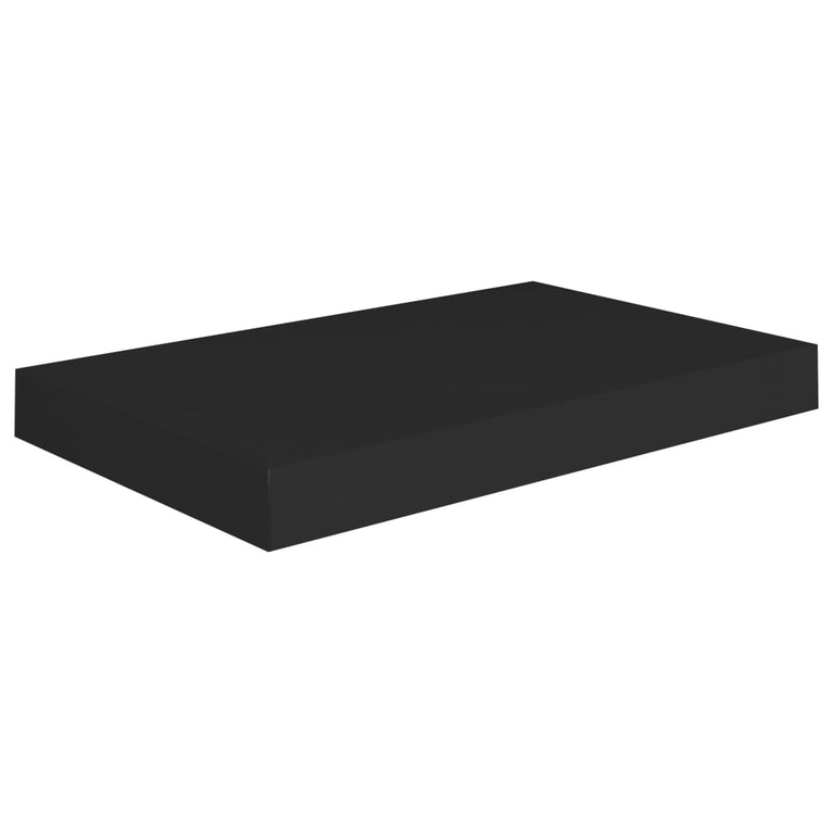 Wandschappen zwevend 4 st 40x23x3,8 cm MDF zwart MeubelReus