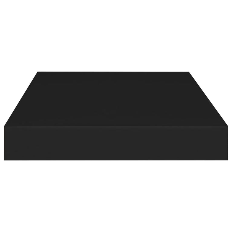 Wandschappen zwevend 4 st 40x23x3,8 cm MDF zwart MeubelReus