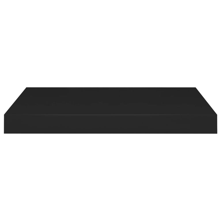 Wandschappen zwevend 4 st 50x23x3,8 cm MDF zwart MeubelReus