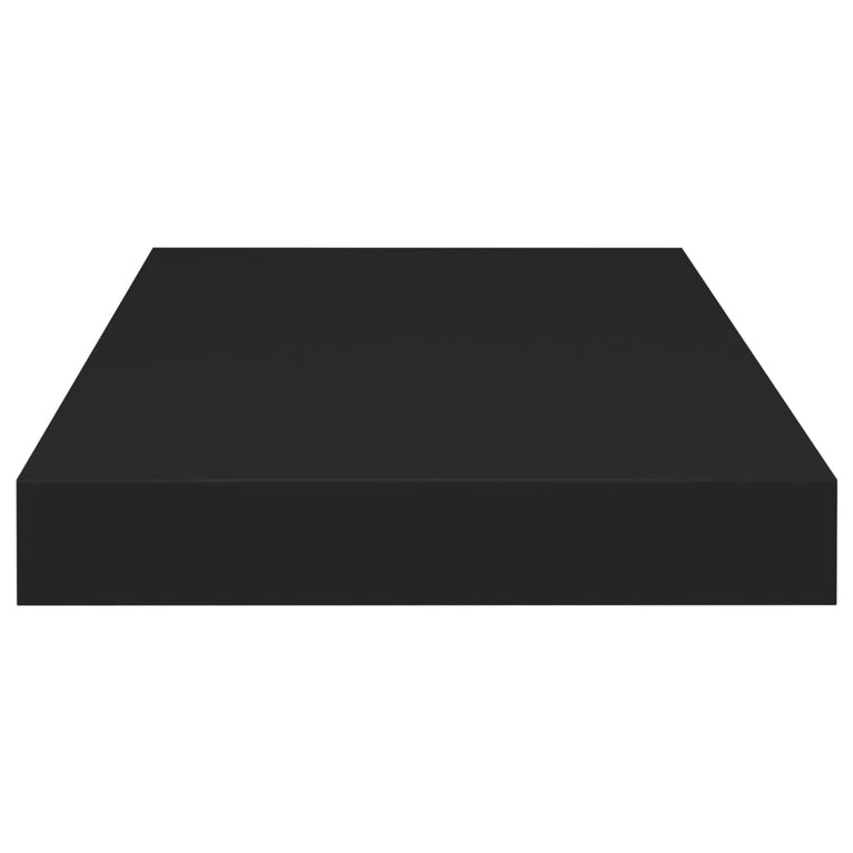 Wandschappen zwevend 4 st 50x23x3,8 cm MDF zwart MeubelReus