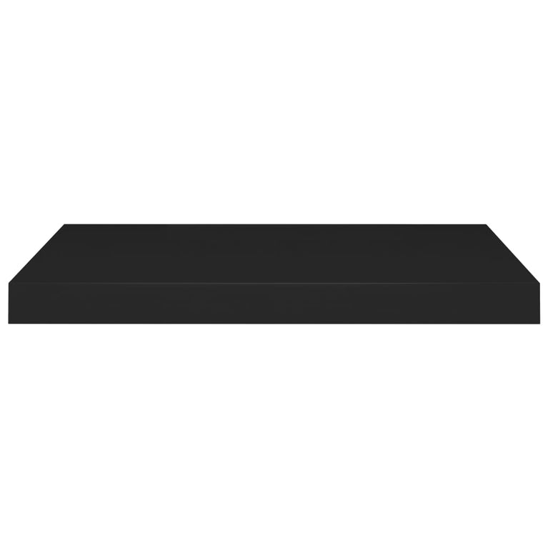 Wandschappen zwevend 2 st 60x23,5x3,8 cm MDF zwart MeubelReus