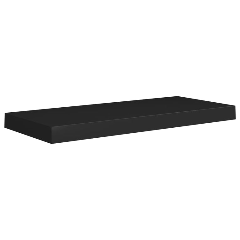 Wandschappen zwevend 4 st 60x23,5x3,8 cm MDF zwart MeubelReus