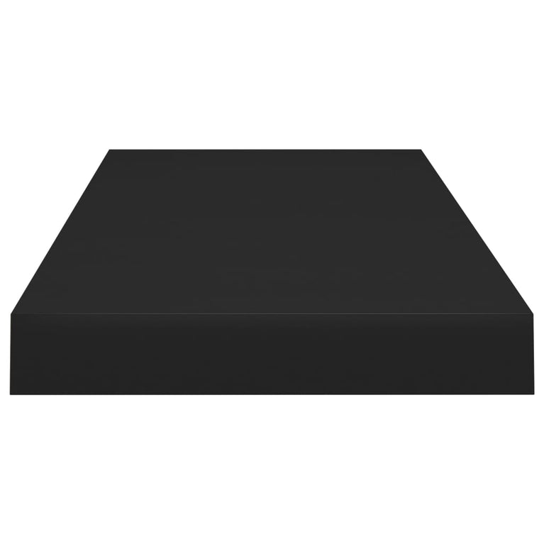 Wandschappen zwevend 4 st 60x23,5x3,8 cm MDF zwart MeubelReus