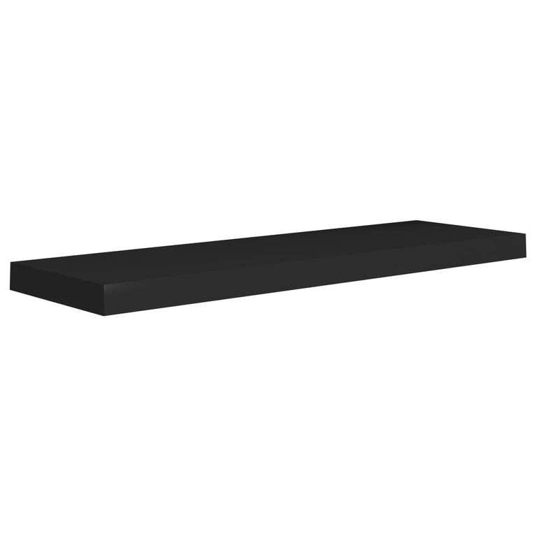 Wandschappen zwevend 4 st 80x23,5x3,8 cm MDF zwart MeubelReus