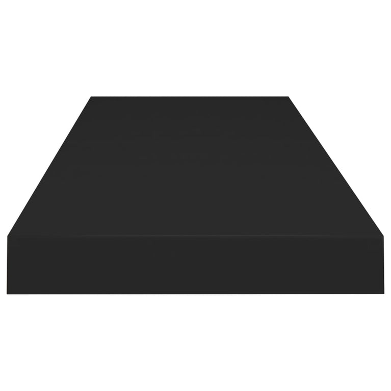 Wandschappen zwevend 4 st 80x23,5x3,8 cm MDF zwart MeubelReus
