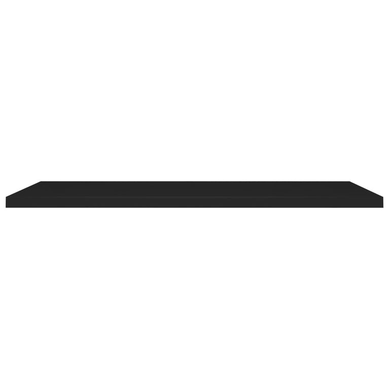 Wandschappen zwevend 4 st 120x23,5x3,8 cm MDF zwart MeubelReus