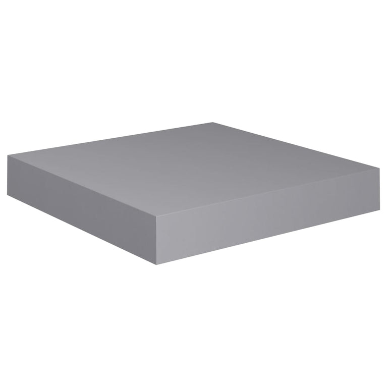 Wandschappen zwevend 4 st 23x23,5x3,8 cm MDF grijs MeubelReus