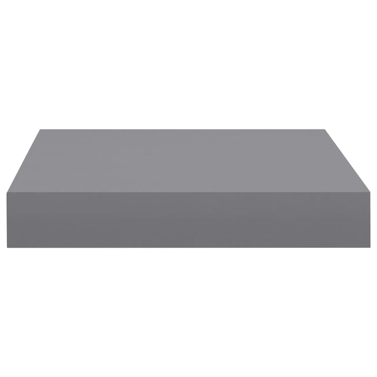 Wandschappen zwevend 4 st 23x23,5x3,8 cm MDF grijs MeubelReus