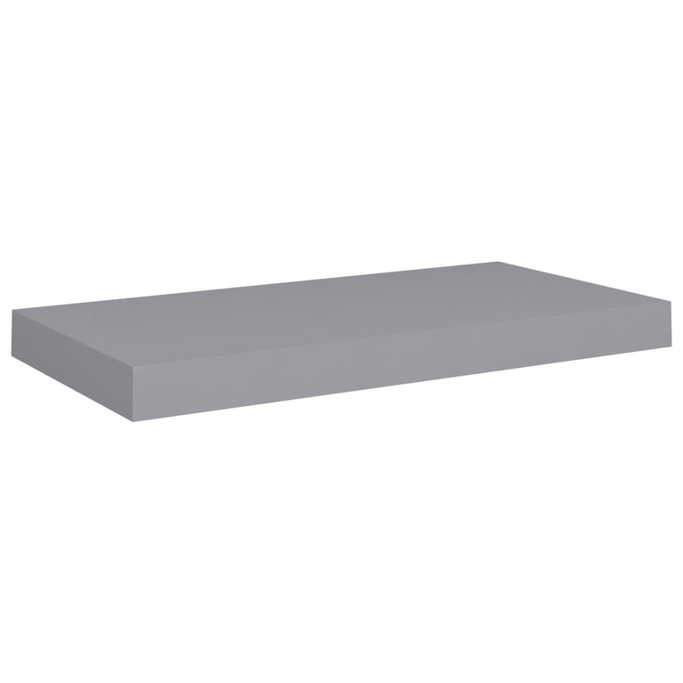 Wandschappen zwevend 4 st 50x23x3,8 cm MDF grijs MeubelReus