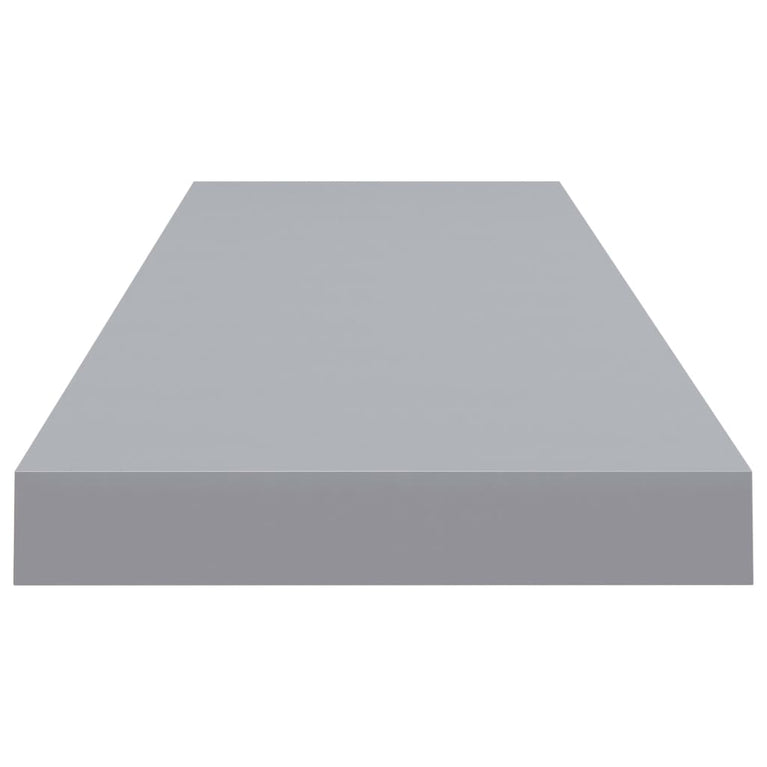 Wandschappen zwevend 4 st 90x23,5x3,8 cm MDF grijs MeubelReus