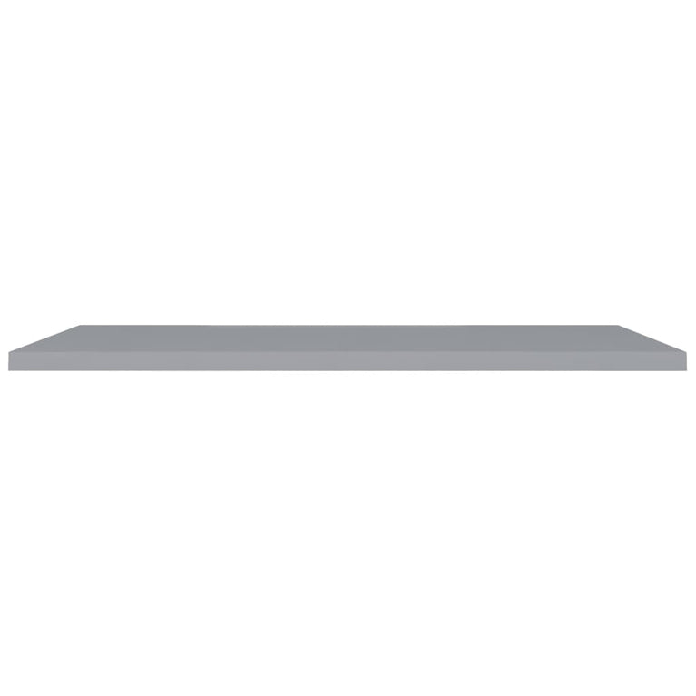 Wandschappen zwevend 2 st 120x23,5x3,8 cm MDF grijs MeubelReus