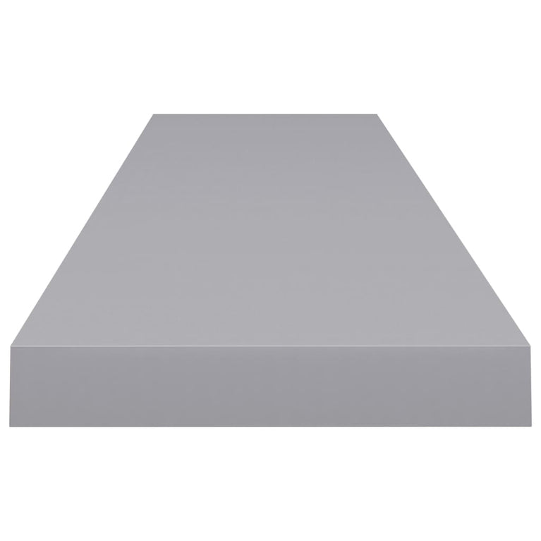 Wandschappen zwevend 2 st 120x23,5x3,8 cm MDF grijs MeubelReus