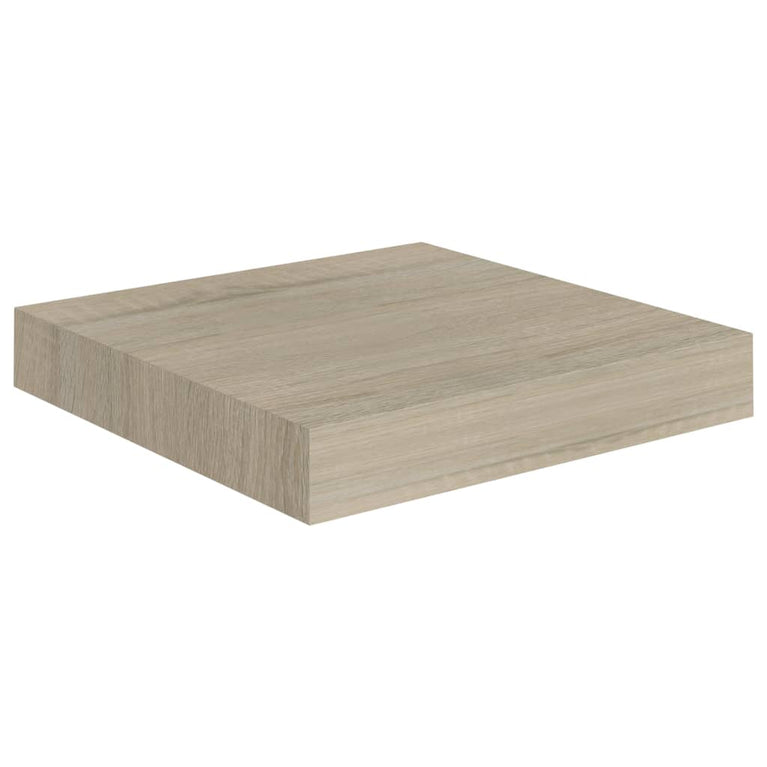 Wandschappen zwevend 4 st 23x23,5x3,8 cm MDF eikenkleurig MeubelReus