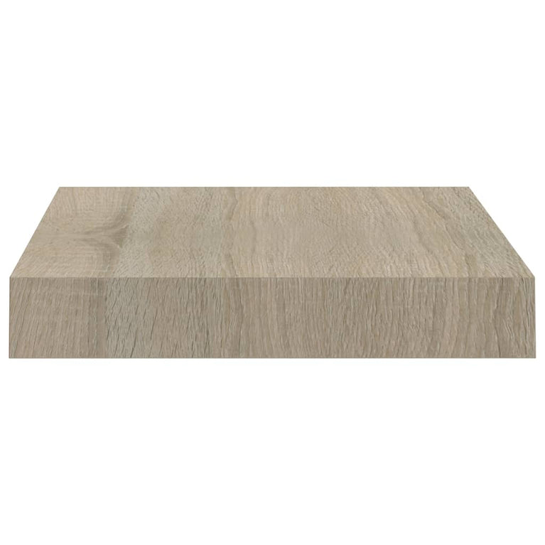 Wandschappen zwevend 4 st 23x23,5x3,8 cm MDF eikenkleurig MeubelReus