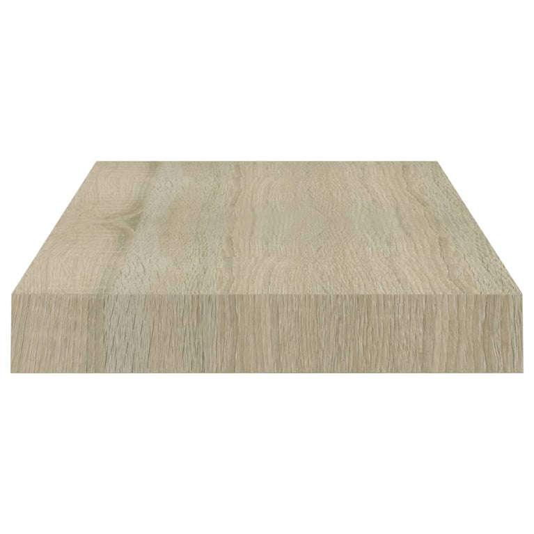 Wandschappen zwevend 4 st 40x23x3,8 cm MDF eikenkleurig MeubelReus