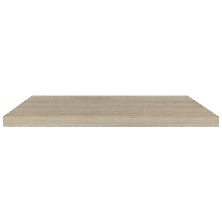 Wandschappen zwevend 2 st 80x23,5x3,8 cm MDF eikenkleurig MeubelReus