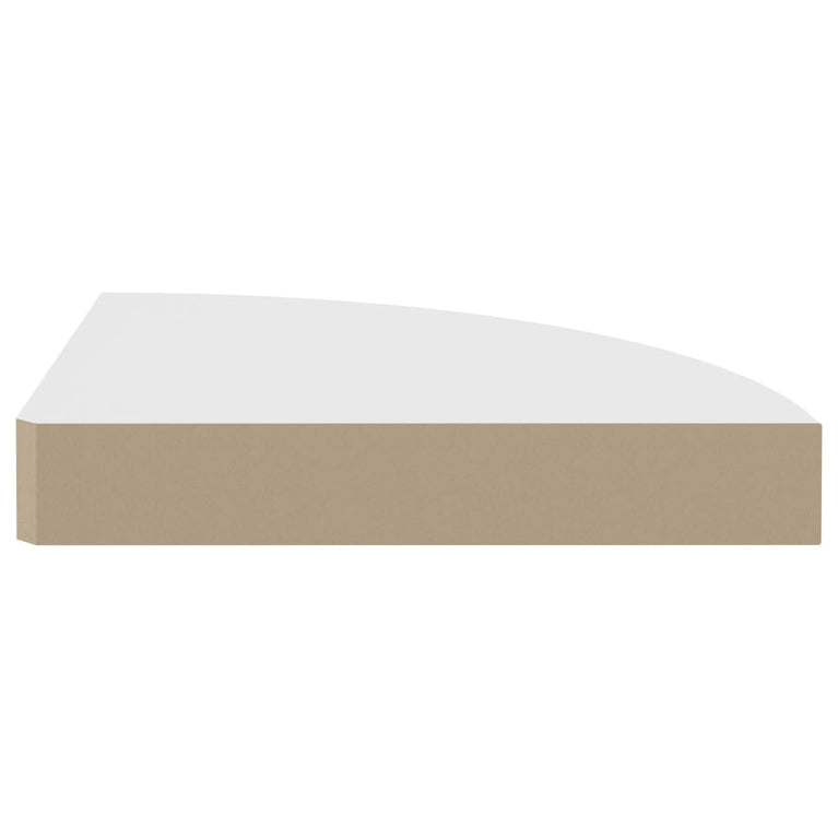 Hoekschap zwevend 25x25x3,8 cm MDF wit MeubelReus